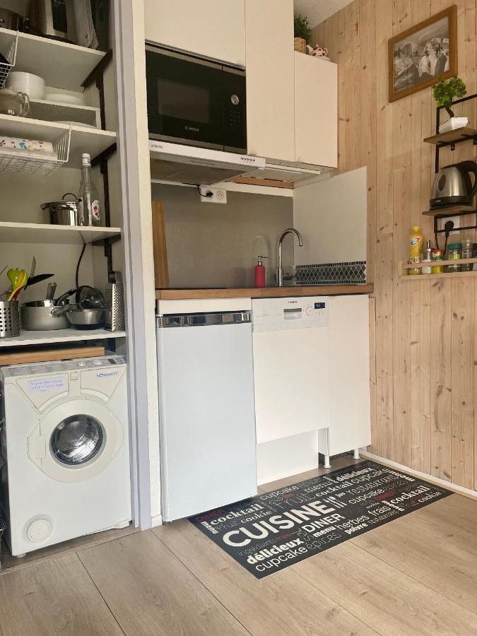 Studio Turquoise Quartier Grattague Vue Montblanc Saint-Gervais-les-Bains Exteriör bild